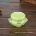 YJ-V15 15g smooth hard plastic good hand feeling acrylic material green diamond jar